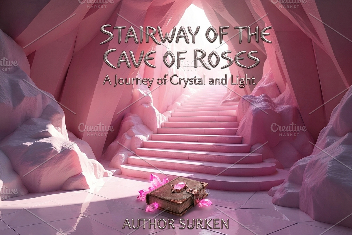 Pink Crystal Cave Stairs Background, a Background Photo by Aura Canyon HQ (Photo 6 of 7)