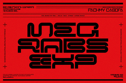 NCL Megrabs Font Family, a Sans Serif Font by Enxyclo Studio
