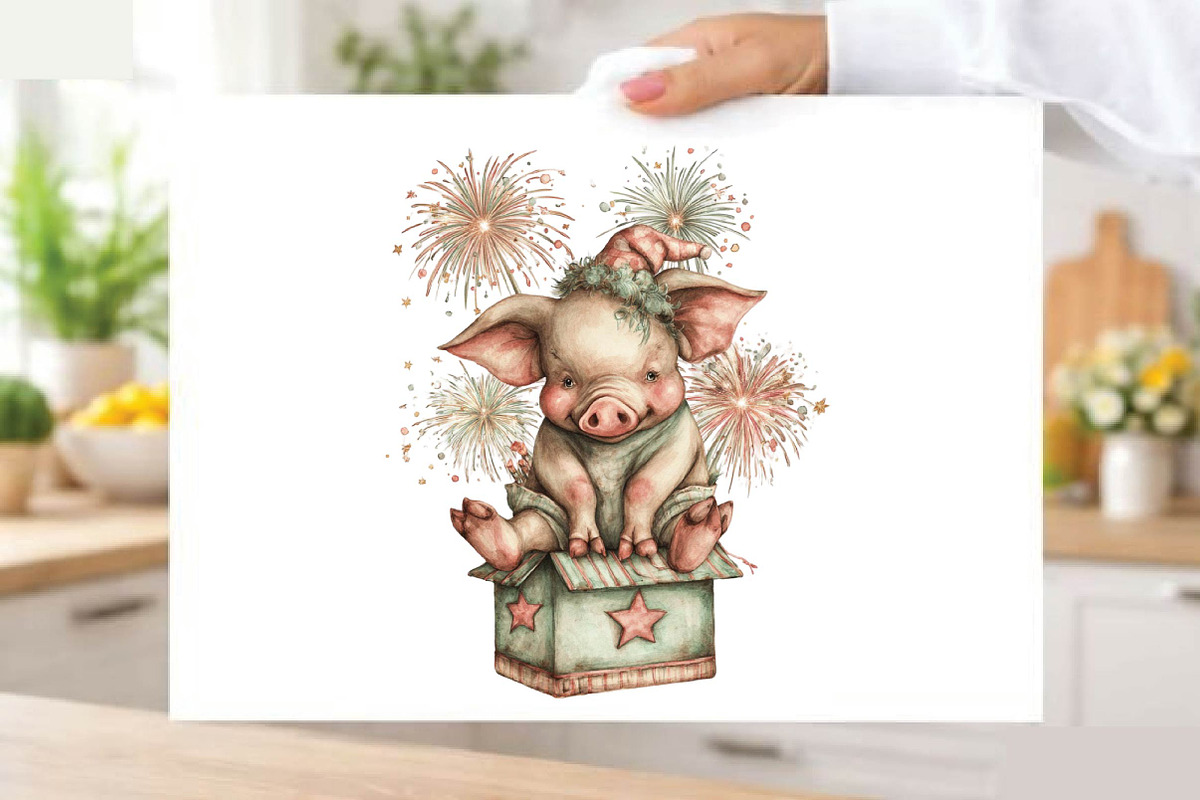 Whimsical Pig 4th of July Clipart, an Animal Illustration by SVGArt (Photo 8 of 9)