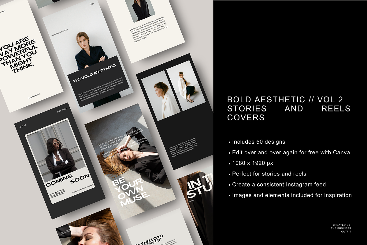 CANVA: Bold Vol2 Instagram Stories, a Social Media Template by thebusinessoutfit (Photo 3 of 9)