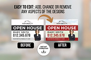 Open House Yard Sign Canva Templates, a Marketing Template by CreativeVinesStore (Thumbnail 4 of 5)