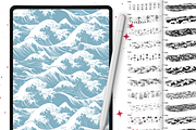 Procreate Ocean & Sea texture brush, a Brush Add-On by Revabrush (Thumbnail 5 of 5)