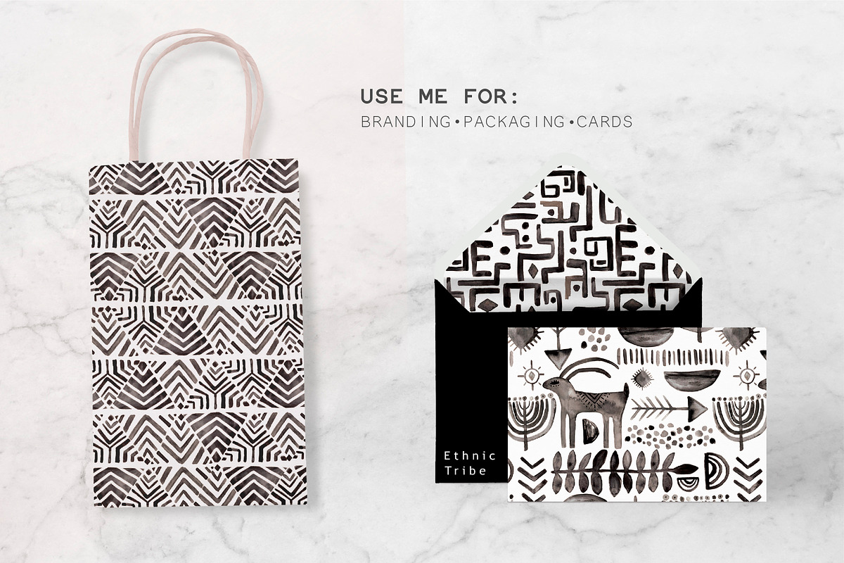 ETHNIC TRIBAL patterns, a Pattern Graphic by Katya_lu (Photo 3 of 8)