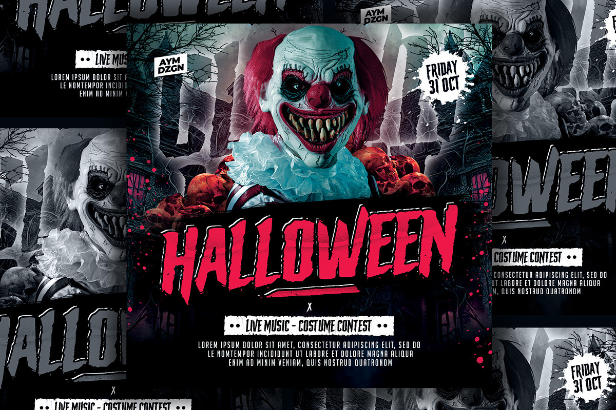 Halloween Flyer, a Flyer Template by AyumaDesign (Photo 2 of 2)