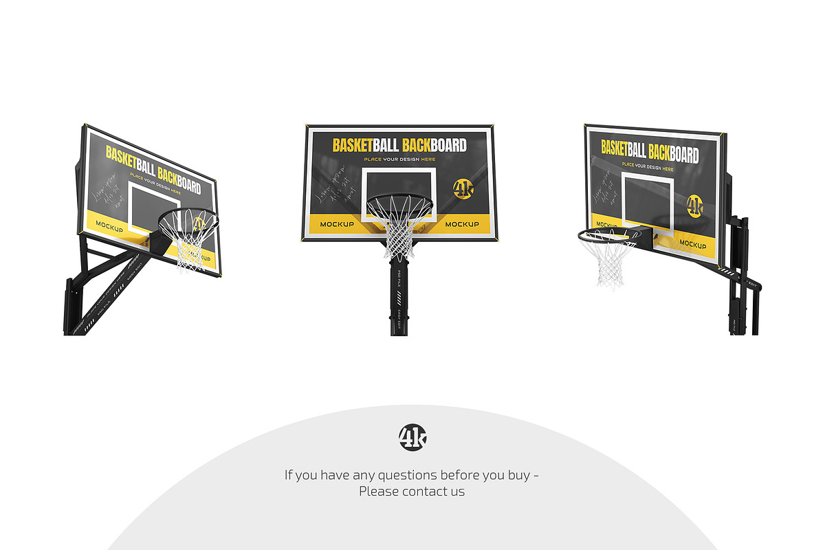 Basketball Backboard Mockup Set, an Advertising Mockup by Country4k (Photo 4 of 4)