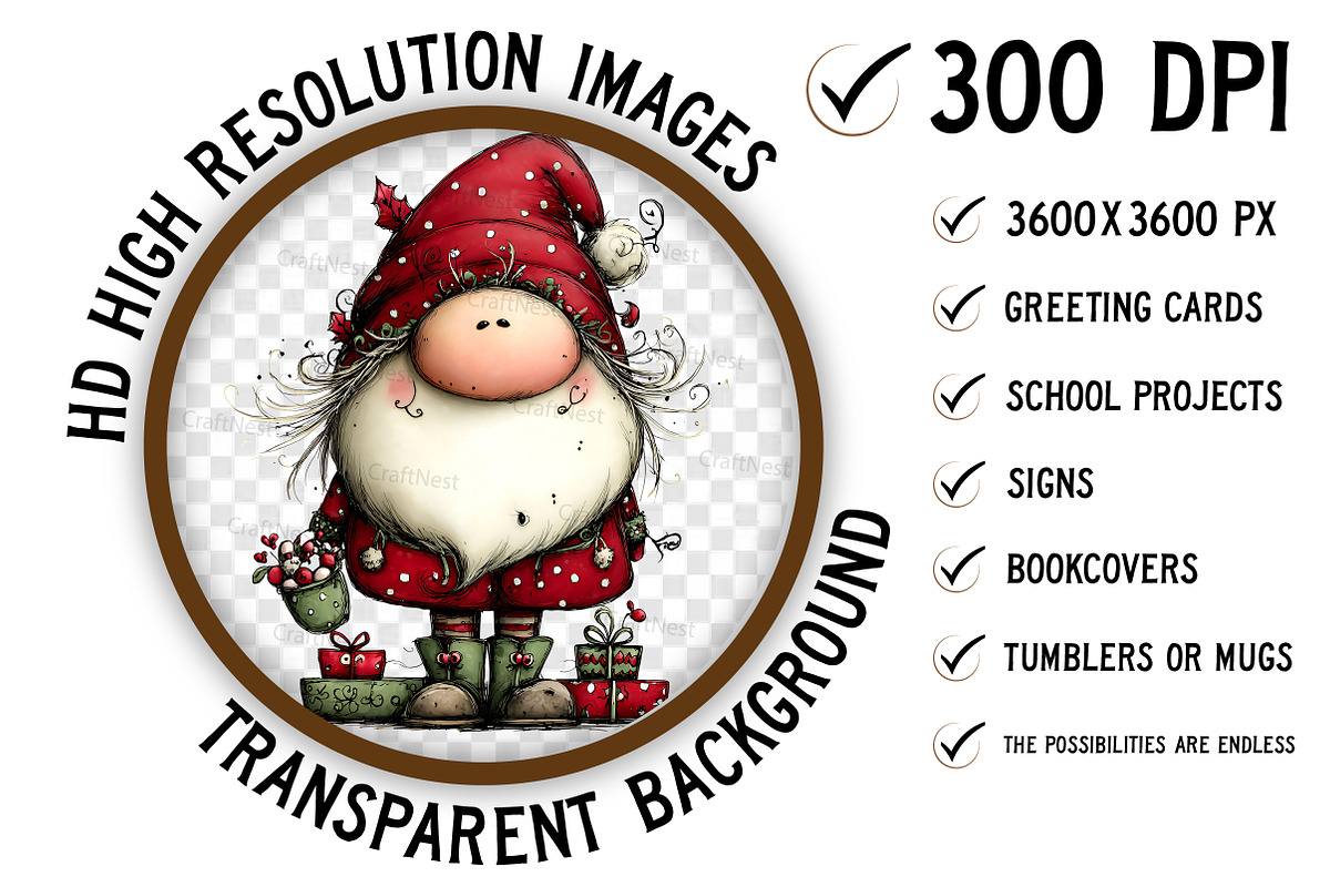 Whimsical Christmas Cabin Clipart, an Illustration by Craft Nest (Photo 3 of 8)