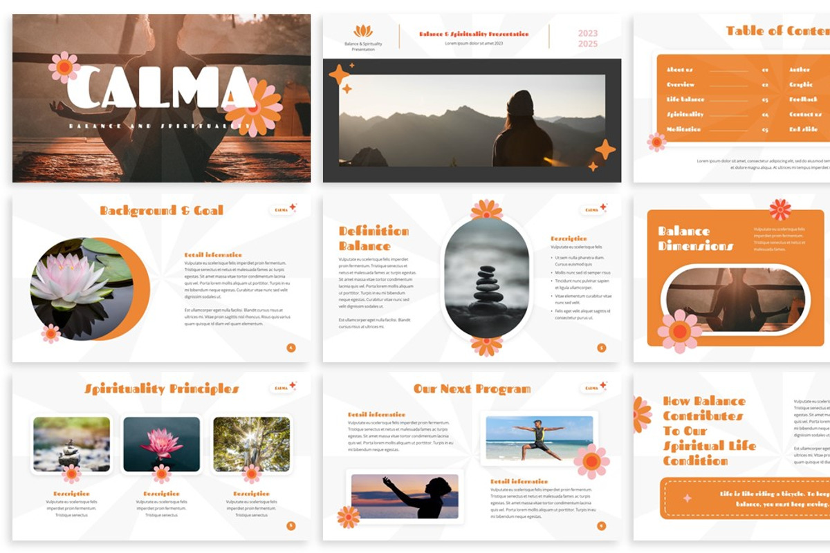 Calma - Mental Health Powerpoint, a Presentation Template by SlideFactory (Photo 2 of 4)