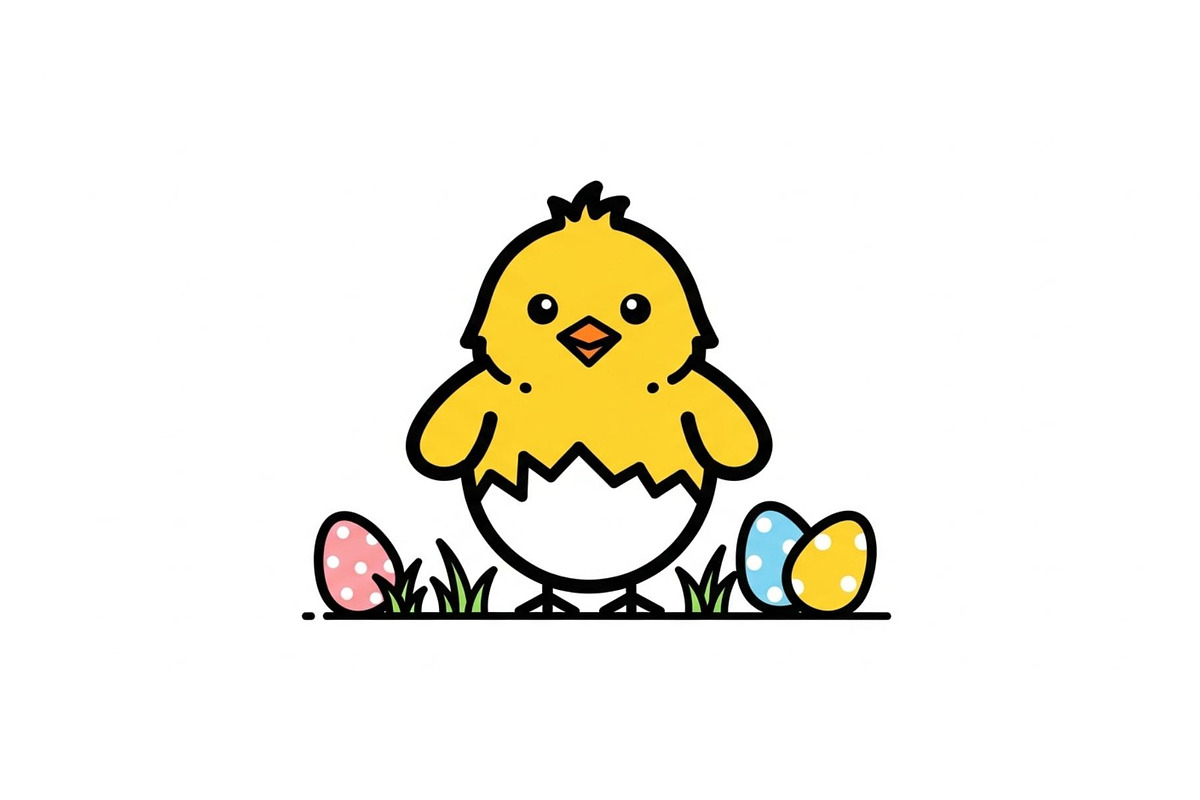 Cute Easter Chick Hatch Vector Bundl, an Illustration by jahid234 (Photo 39 of 51)