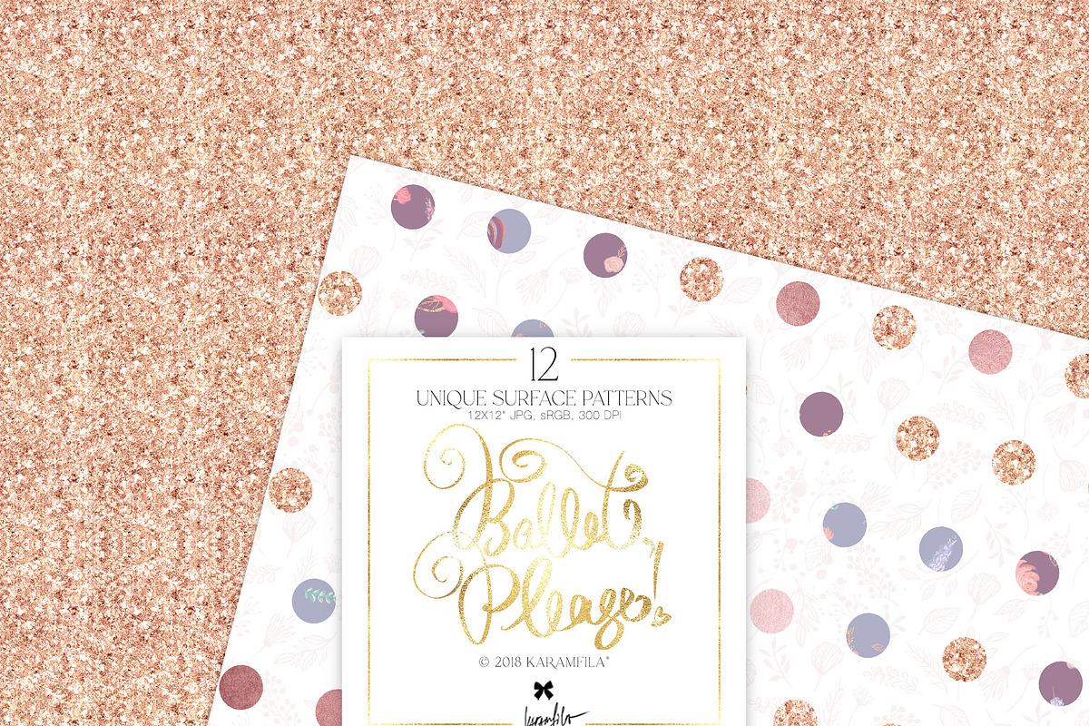Ballerina Elegant Basics Patterns, a Pattern Graphic by KaramfilaS (Photo 8 of 9)