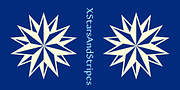 XStarsAndStripes, a Symbol Font by Ingrimayne Type (Thumbnail 1 of 5)