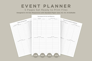 Event Planner Pages Set V-11