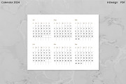 Minimalist Calendar 2024 (InDesign), an Object Graphic by Kessens (Thumbnail 3 of 28)
