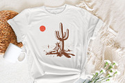 Retro Cowgirl Cactus png, Western, an Illustration by SharpMarketplace (Thumbnail 7 of 9)
