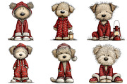 Winter Pijama Dog Clipart, an Illustration by Craft Nest (Thumbnail 3 of 10)