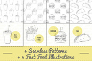 Fast food bundle, a Decorative Illustration by Zhemchuzhina (Thumbnail 5 of 5)