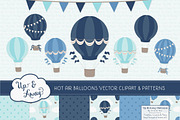 Oceana Hot Air Balloons & Patterns, an Illustration by Amanda Ilkov (Thumbnail 1 of 5)
