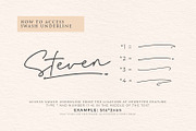 Setubal Script, a Script Font by khurasan (Thumbnail 5 of 6)