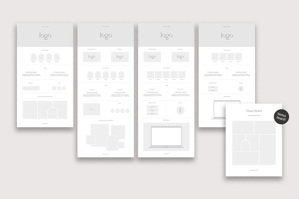 Brand & Mood board templates, a Presentation Template by Yuli Studio (Photo 7 of 7)