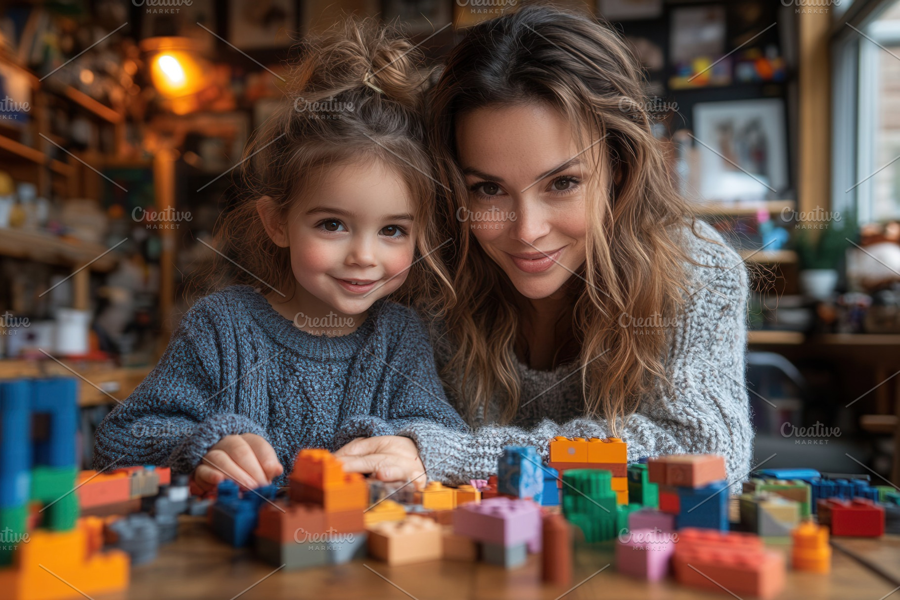 Mother and daughter enjoying playtim, a Photo by Tanuart