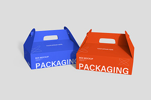 Takeaway Food Box Packaging Mockup, a Product Mockup by graphypix