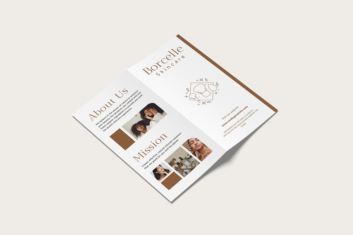 DL Bifold Brochure Mockup, a Books & Magazine Mockup by suciamairastd (Photo 4 of 6)