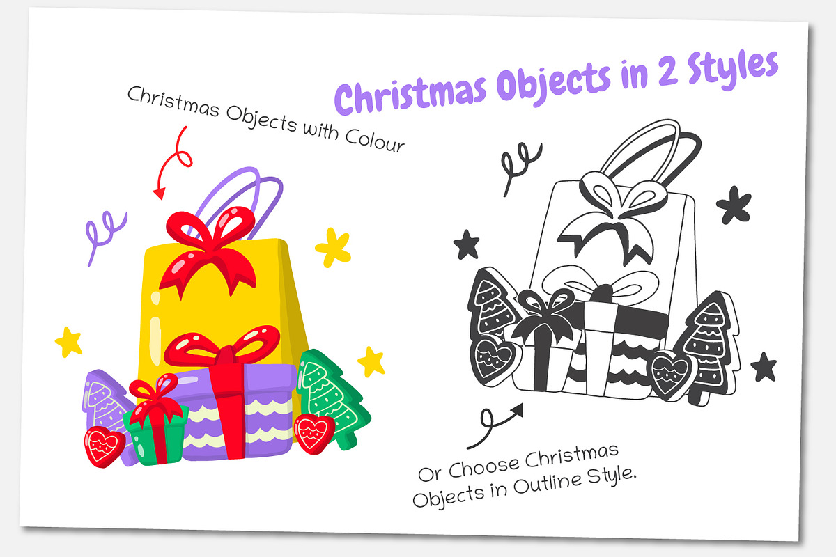 187 Christmas Elements, a Decorative Illustration by Toonsteb (Photo 2 of 28)