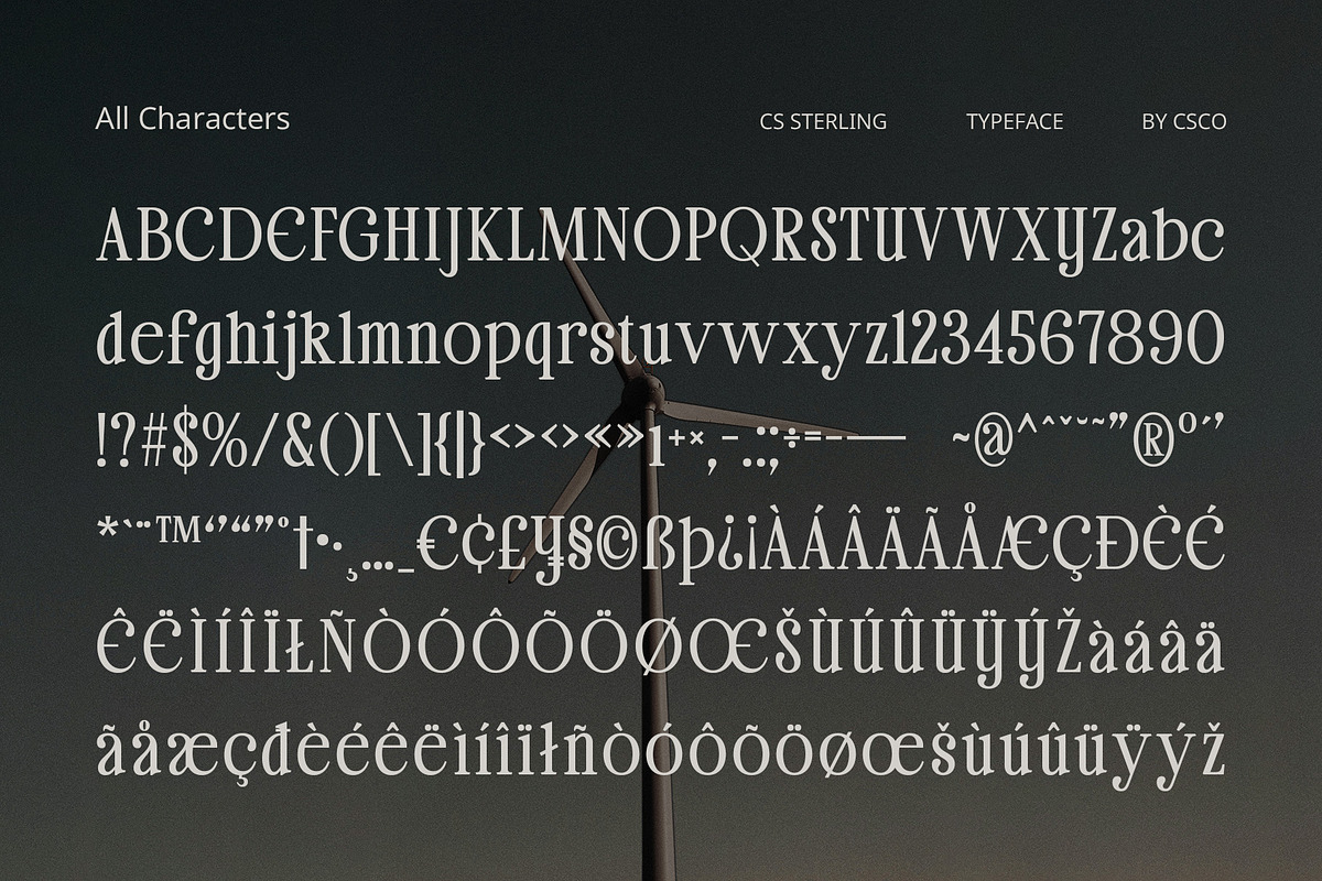 CS Sterling – Classic Font, a Serif Font by Craft Supply Co. (Photo 8 of 8)