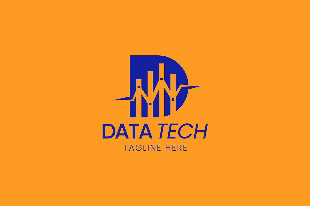 Letter D Logo Data Tech Finance, a Branding & Logo Template by Signatoro (Photo 3 of 3)
