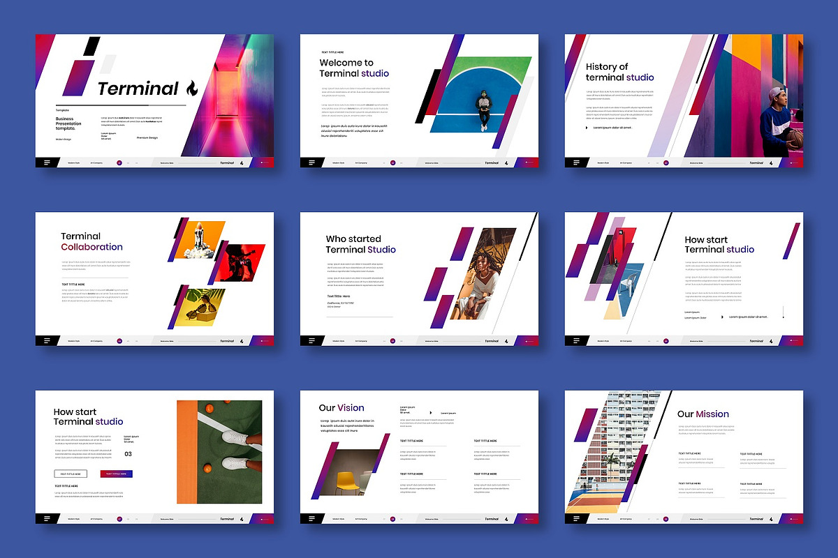 Terminal – Business PowerPoint, a Presentation Template by Dens Creative Studio (Photo 2 of 6)