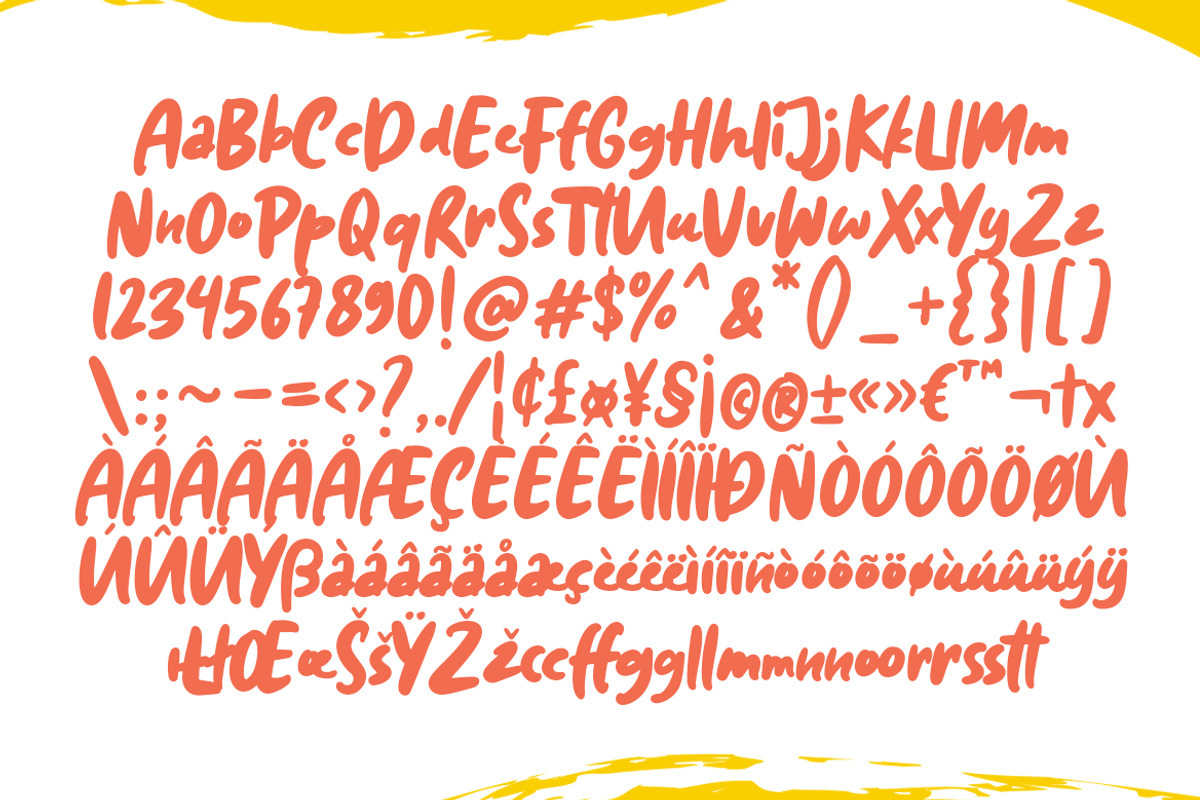 Diggies - A Playful Doodle Font, a Script Font by Weape Studio (Photo 8 of 8)