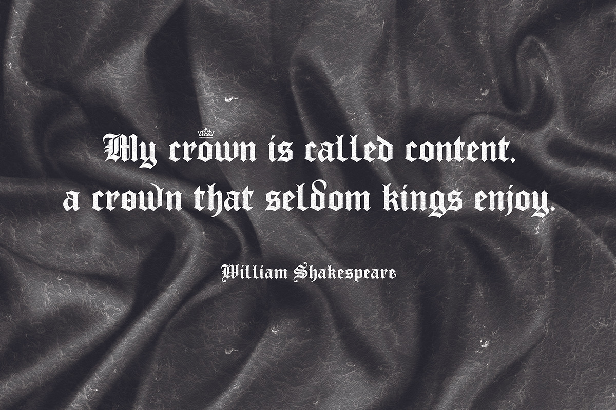 Dream Culture (intro sale), a Blackletter Font by Rvq Type Foundry (Photo 8 of 8)