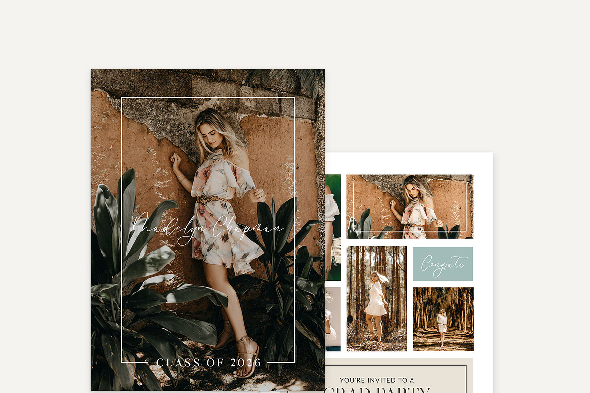 Graduation Card Templates Bundle, an Invitation Template by Laurie Cosgrove Design (Photo 3 of 10)