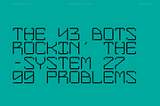 MBF Rhey Mono - Sci-fi Monospace, a Sans Serif Font by MoonBandit (Thumbnail 6 of 7)