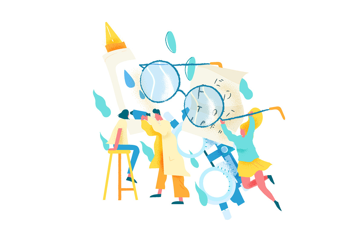 Ophthalmologist concept, a Healthcare Illustration by Good Studio (Photo 2 of 3)