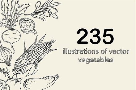 Vector vegetables