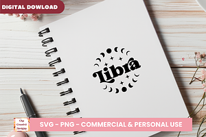 Libra Zodiac Sign SVG Cut Files