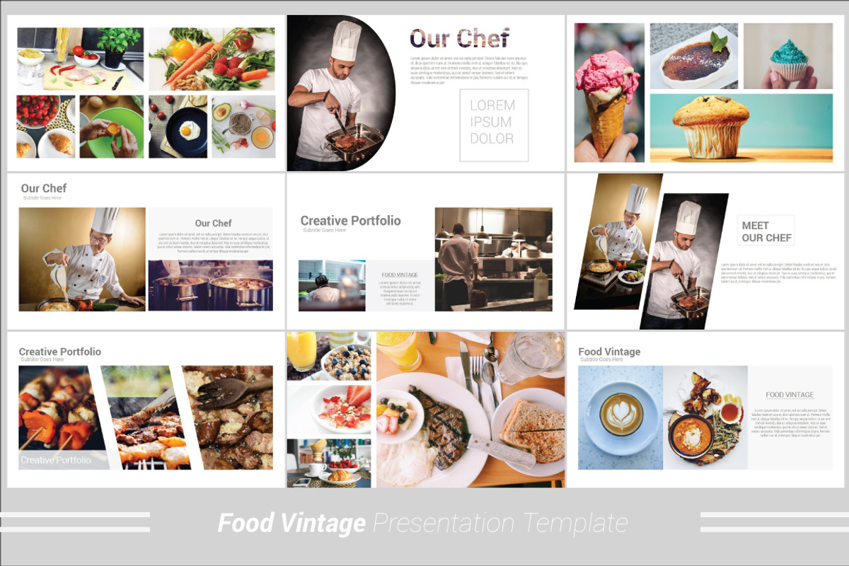 Food Vintage Powerpoint Template, a Presentation Template by Presentation Official (Photo 5 of 13)