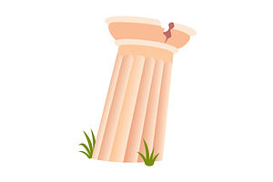 Greek or roman building. European, an Object Illustration by the8monkey