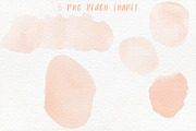 Watercolor Splotches Shapes, a Texture Graphic by Studio Julie Ann (Thumbnail 2 of 3)