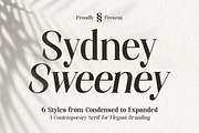 Sydney Sweeney, a Serif Font by Slex Studio (Thumbnail 1 of 12)