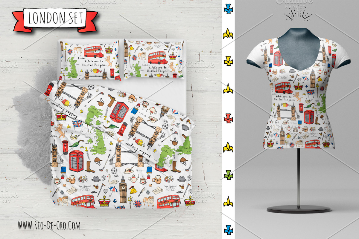 63 London color hand drawn symbols!, a Graphic by Natasha-Pankina.com (Photo 4 of 5)
