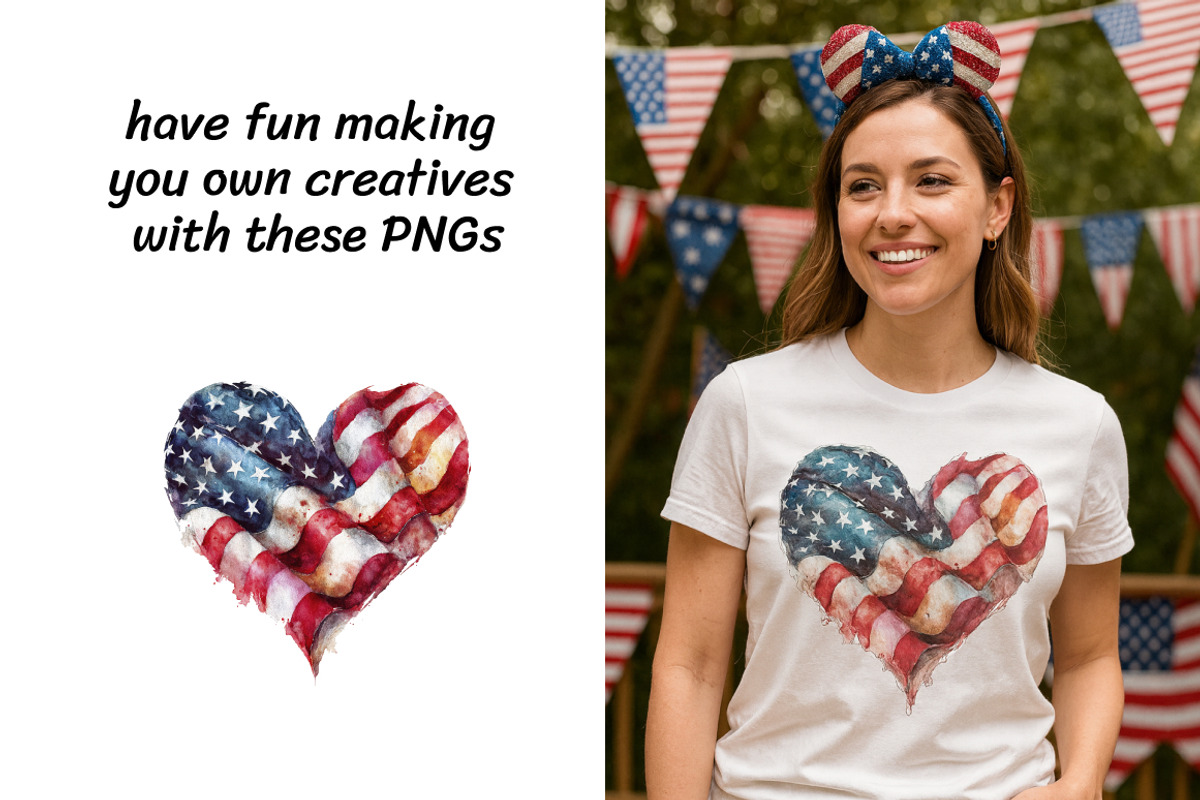 American Independence Day Clipart, a Decorative Illustration by InkyQueenArt (Photo 3 of 5)