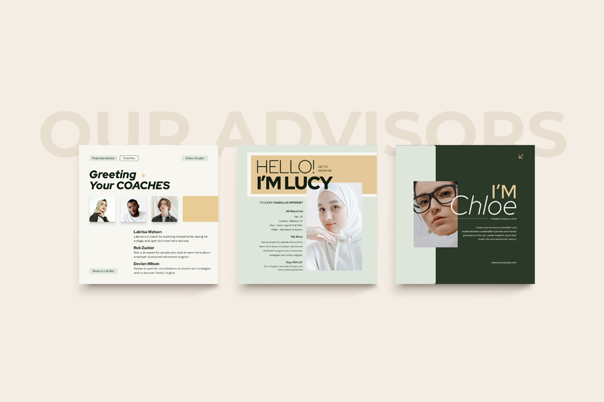 Financial Instagram Creator CANVA PS, a Social Media Template by Eviory (Photo 9 of 34)