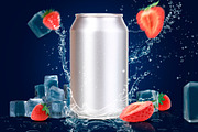 Tin Can Water Droplets Mockup, a Packaging Mockup by rogeriomarcos (Thumbnail 2 of 8)