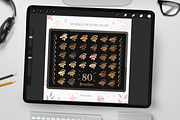 Sparkly Watercolor Procreate Brushes, a Brush Add-On by Disyukov (Thumbnail 4 of 6)