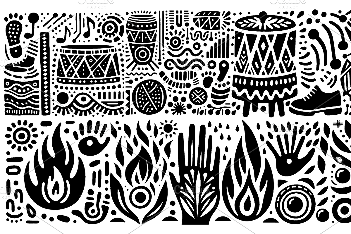 Vintage Fruits Folk Art, a Decorative Illustration by devastd (Photo 19 of 27)