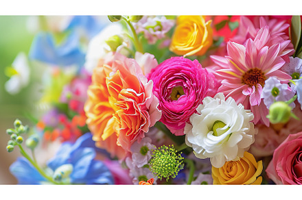 Vibrant Array of Fresh Flowers in, a Nature Photo by Lermont51