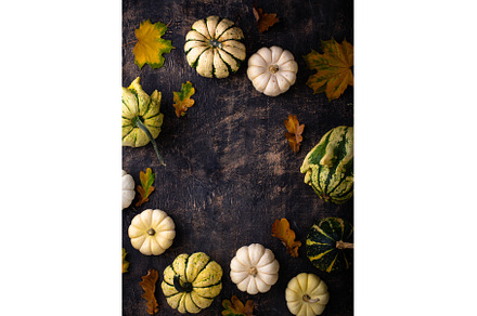 Autumn fall background with pumpkins, a Food & Drink Photo by Yulia Furman