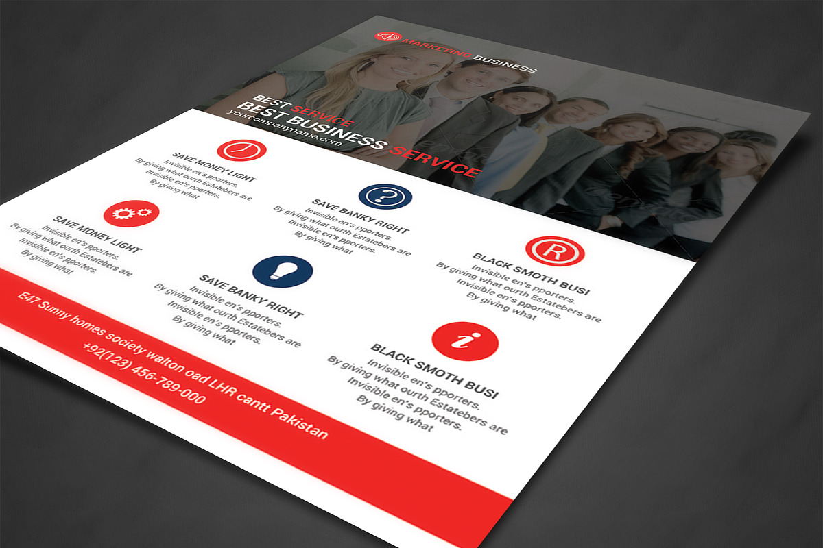 Corporate Business Flyer Template, a Flyer Template by AfzaalGraphics (Photo 2 of 4)