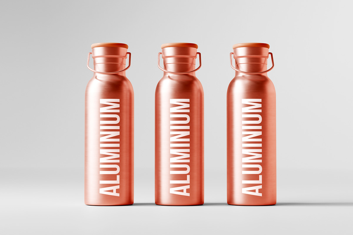 Aluminum Water Bottle Mockup Bundle, a Packaging Mockup by pmvch (Photo 18 of 51)